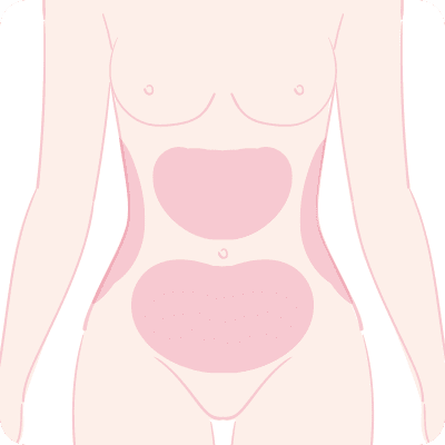 お腹全周